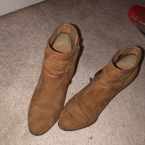brown heeled booties